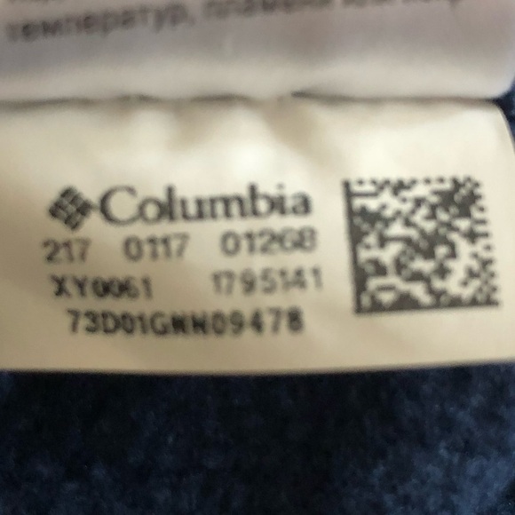 Columbia Youth Full Zip Up Fleece Fall Cold Weather Jacket Size XL Blue and Red - Picture 5 of 5